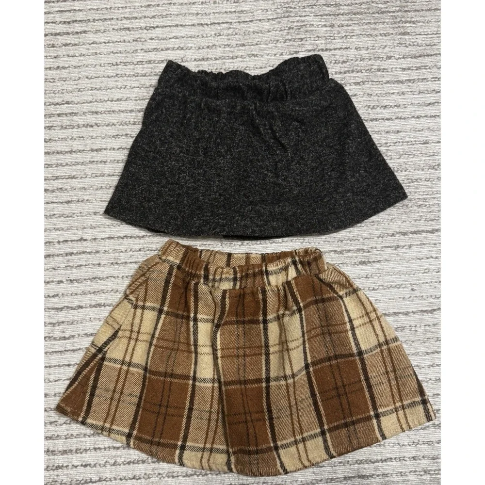 24M 2T Toddler Skirt Bundle Plaid Fall Winter Girls Clothes